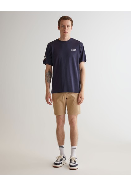 Erkek Lacivert Regular Fit Bisiklet Yaka Logolu T-Shirt 2324155T.433