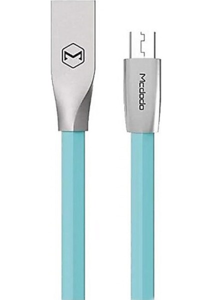 Mcdodo CA-1252 Çinko Alışım Yassı Micro USB Data - Şarj Kablosu