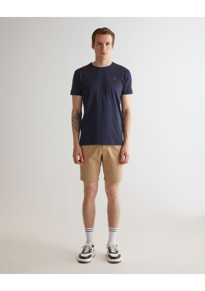 Erkek Lacivert Slim Fit Bisiklet Yaka T-Shirt 2013035.433 modelleri