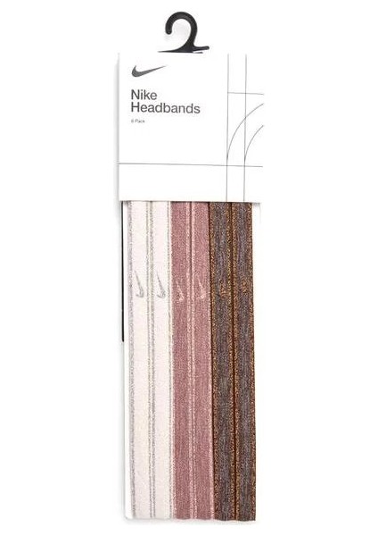 Nıke Swoosh Sport Headbands 6 Pk Metallıc Beyaz Unisex Saç Bandı