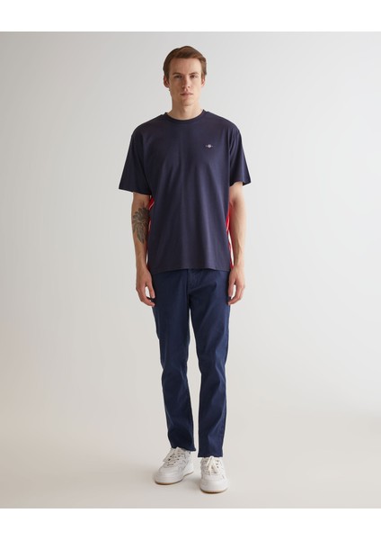 Erkek Lacivert Regular Fit Bisiklet Yaka Logolu T-Shirt 2324146T.433 modelleri