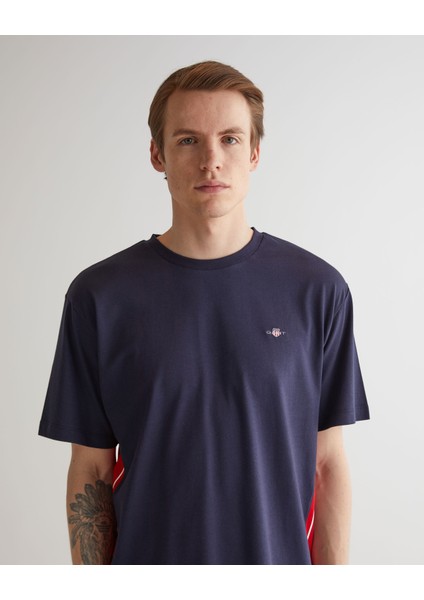 Erkek Lacivert Regular Fit Bisiklet Yaka Logolu T-Shirt 2324146T.433 fırsatları