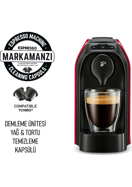 Kapsül Espresso Kahve Makineleri Yağ ve Tortu Temizleme Kapsülü 2 Adet | Tchibo & Cafissimo Uyumlu