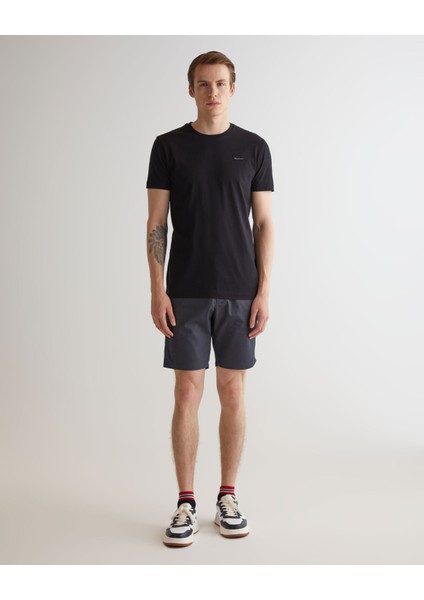 Erkek Siyah Slim Fit Bisiklet Yaka T-Shirt 2013035.5 modelleri