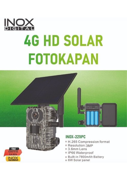 4 Mp Full Hd 4g Solar Sim Kartlı Fotokapan Ir Ip Kamera Güneş Enerji fiyatları