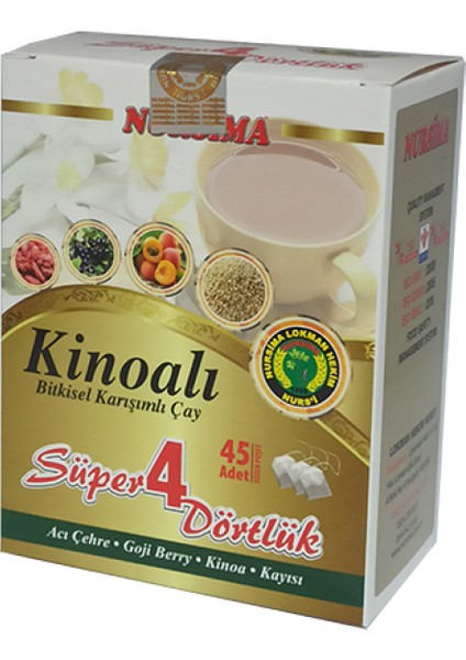 Kinoalı Bitkisel Karışımlı Çay 45 'li Süzen Poşet