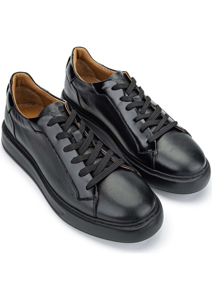 Erkek Deri Siyah Casual Ayakkabı 233 3148 Erk Ayk Y24 Syh/syh Acma fiyatları