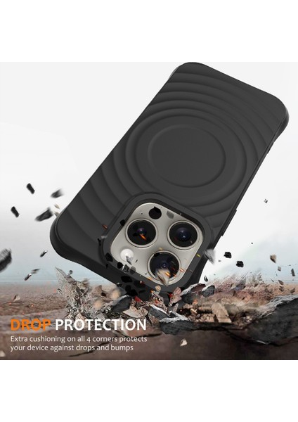 iPhone 15 Pro Max Kılıf Manyetik Şarj Şarj Özellikli Airbagli Mat Hepi Kapak