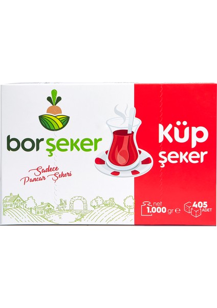 - Küp Şeker 1 kg Pancar Şekeri