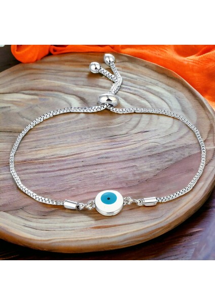 Bayan Nazar Boncuklu Gri Bileklik PS3576 modelleri