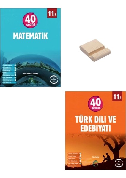 Okyanus Yayınları 11. Sınıf 40 Seans Matematik - 11. Sınıf Türk Dili Edebiyatı + Telefon Tutucu