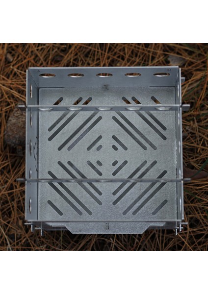 Kamp Ayısı® Pyroeco™ Ateş Kutusu: Pratik ve Katlanabilir Çantalı Metal Kamp Ocağı
