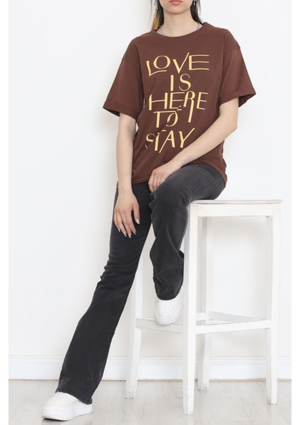 Duble Kol T-Shirt Kahve - 16526.1567.