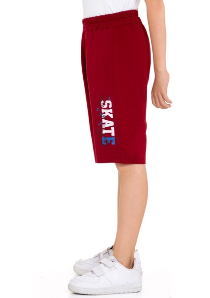 Skate Baskılı Kargo Cepli Erkek Çocuk Şort 73653 fiyatları