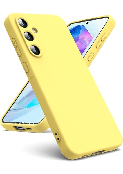 Samsung Galaxy A25 Kılıf Lansman Kamera Korumalı Içi Kadife Yumuşak Renkli Silikon Mat Hisli Süet
