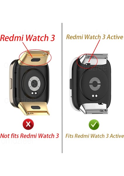 Xiaomi Redmi Wacth 3 Active Uyumlu Kordon Bire Bir Tokalı Metal Hasır Örgü Kayış Aa+++