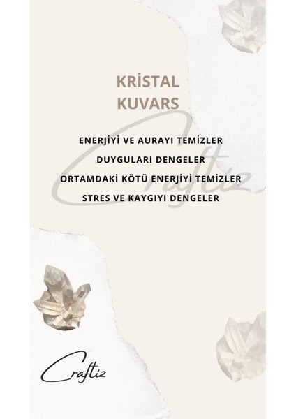 Piramit Kristal Kuvars Taşı Masaüstü Aksesuarı