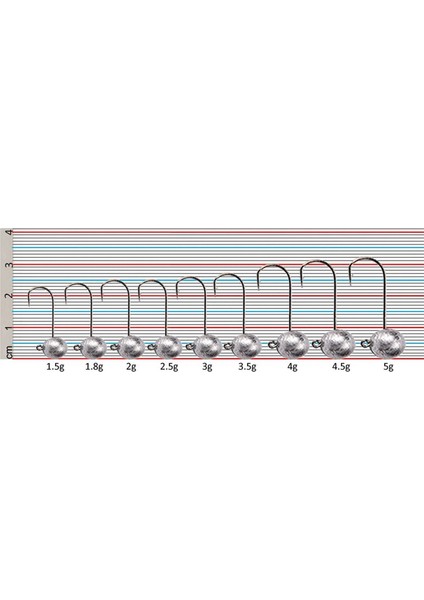 Top Kafa 4 Adet Jig Head