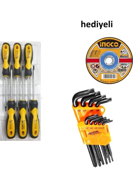 Rico Torx L Allen Takımı Torx Tornavida Takımı Seti