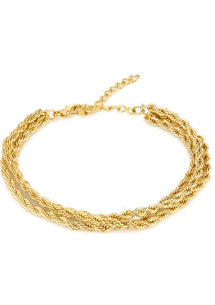 Gold Bayan Kol Saati 3lü Zincir Bileklik Kombin Set PS3504 fırsatları