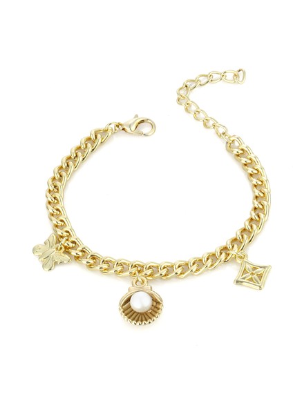 Gold Bayan Kol Saati Istiridye Bileklik Kombin Set PS3510 fırsatları