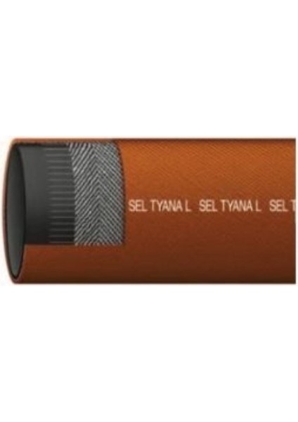 Tyana 1 1/4" - 50 Metre Uv Katkılı Pvc Kaplı Tekstil Örgülü 7 Bar Layflat Yassı Verici Hortum