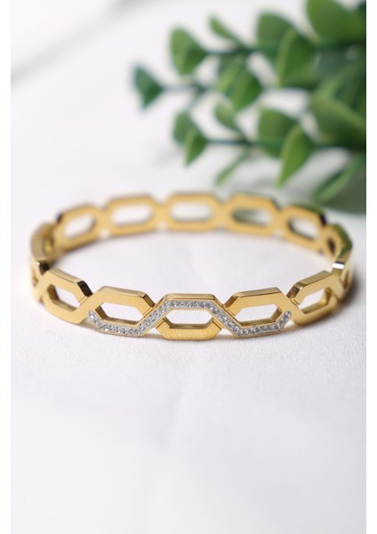 Çelik Bileklik Gold1 - 17387.1804.
