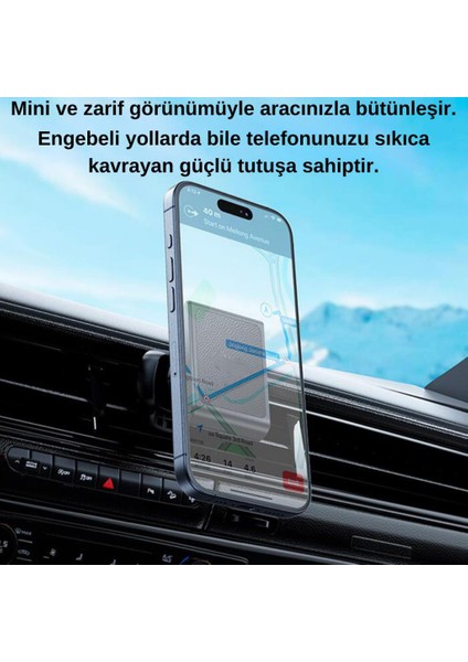 Airvent Magsafe Manyetik Araç Içi Telefon Tutucu,süper Mıknatıslı,titremez,düşmez Telefon Tutucu