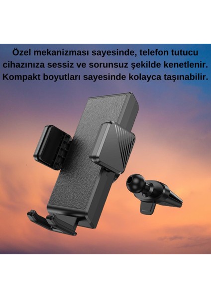 Airvent Havalandırma Girişli Araç Içi Telefon Tutucu, Klipsli Düşmez Titremez Telefon Tutucu indirimleri