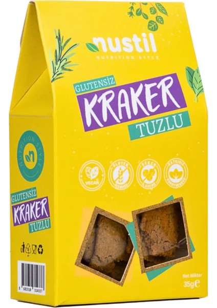 Glutensiz Tuzlu Kraker 35 Gr. (1 Paket)