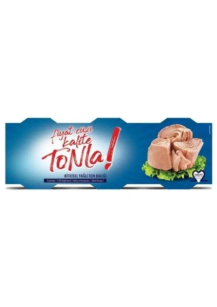 Kalite Tonla Ayçiçek Yağlı Ton Balığı 3x75 gr