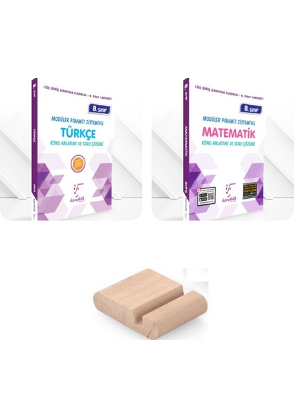 8. Sınıf LGS Mps Türkçe+Matematik (Modüler Piramit Sistemi) - Telefon Tutucu Set