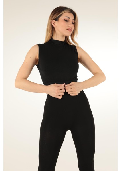 Turtleneck Sports Kısa Üst