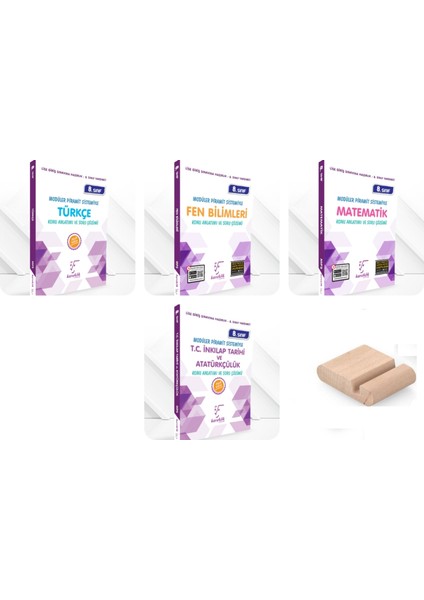 8. Sınıf LGS Mps Türkçe+Matematik+Fen+Inkılap (Modüler Piramit Sistemi) - Telefon Tutucu Set
