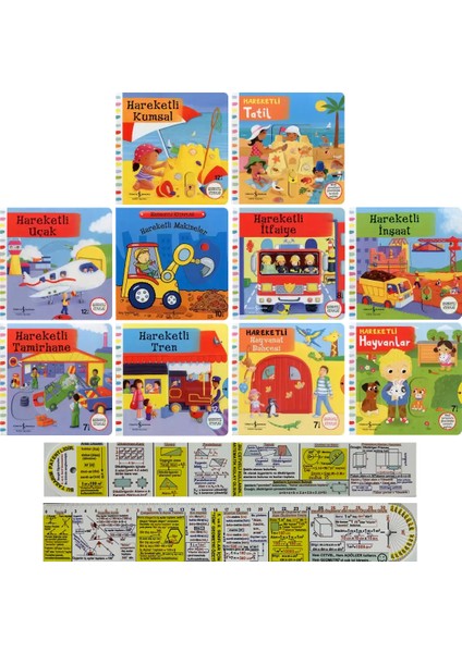 Hareketli Kitaplar 10'lu Set - Matematik Öğreten Ayraç