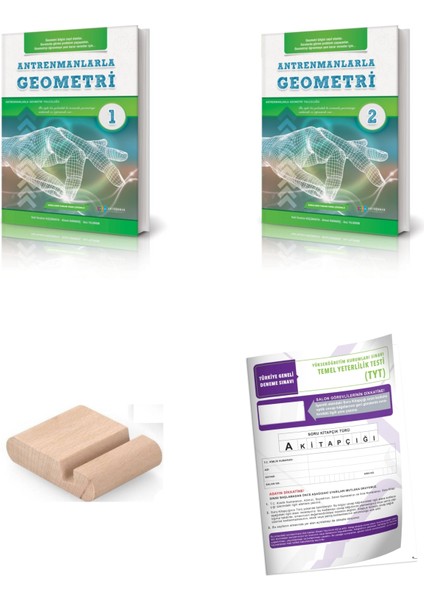 Antrenmanlarla Geometri 1-2 + Türkiye Geneli Deneme + Türkiye Geneli Deneme + Telefon Tutucu..!
