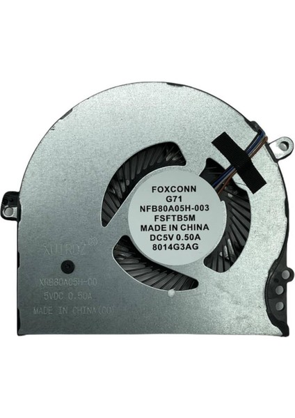 Hp ile Uyumlu Pavilion 14-BP003NT (1WQ32EA), 14-BP005NT (2CR52EA) Cpu Fan, Işlemci Fanı