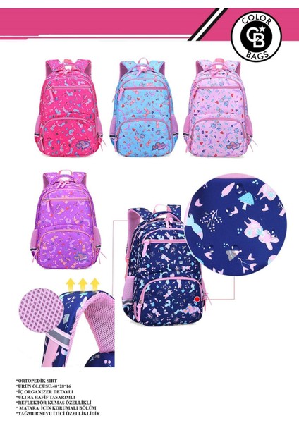Ortopedik Okul Çantası Yağmura Dayanıklı Iç Organizerli B4 indirimleri