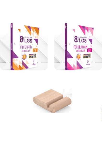 8. Sınıf LGS Branş Denemeleri Matematik+Fen - Telefon Tutucu Set