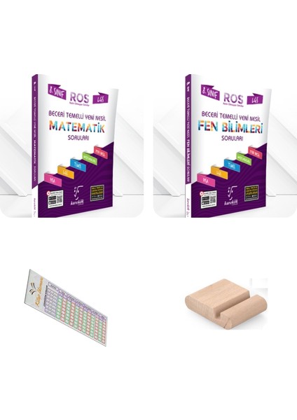 Karekök 8.sınıf Lgs Yeni Nesil Beceri Temelli Matematik + Fen Soruları (Ros) +Telefon Tutucu..!
