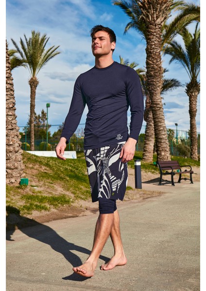 Lacivert Taqva Erkek Yüzme Tişört T2402 fırsatları