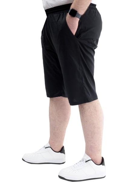 Büyük Beden Erkek Kapri Basic Yan Cepli 24514 Siyah fiyatları