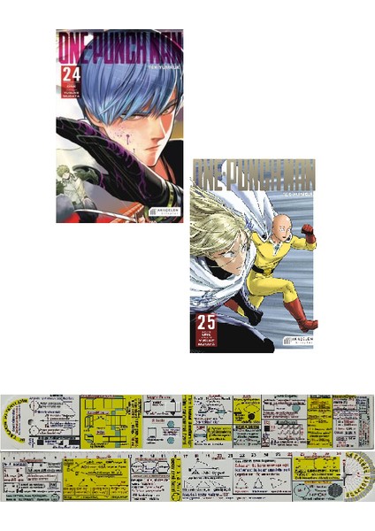 One-Punch Man 24 - One-Punch Man 25 + Matematik Öğreten Cetvel