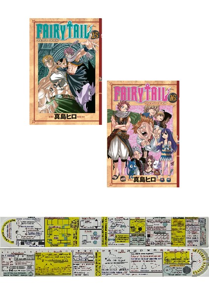 Fairy Tail 15-16. Ciltler Manga Seti + Matematik Öğreten Cetvel