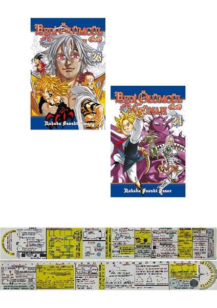 Yedi Ölümcül Günah 23-24. Ciltler Manga Seti + Matematik Öğreten Cetvel