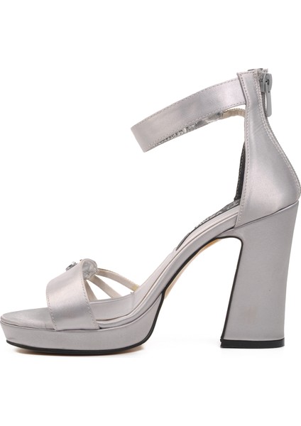 23110916Y Gümüş Kadın Abiye Ayakkabı fiyatları