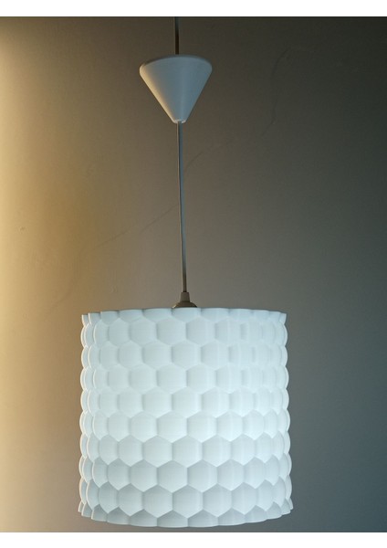 25 x 25 Bubbles Model Beyaz Avize E27 Plastik Beyaz 1 20 - 34 cm Salon / Oturma Odası Modern