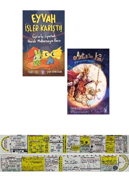 Ömür Uzel 2 Kitap Set / Antika Kral + Eyvah Işler Karıştı + Matematik Öğreten Cetvel