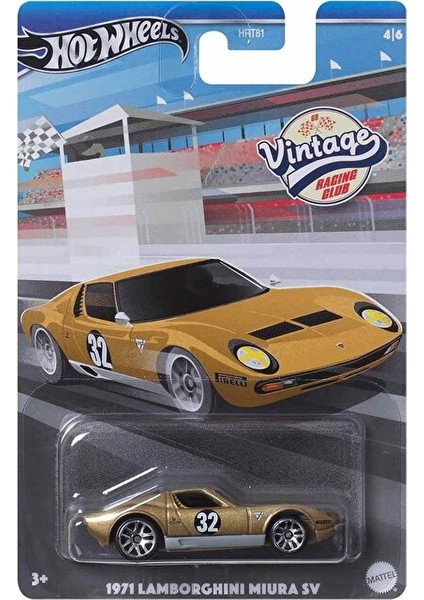 Hot Wheels Vintage Tekli Arabalar 1971 Lamborghini Miura Sv HRV03