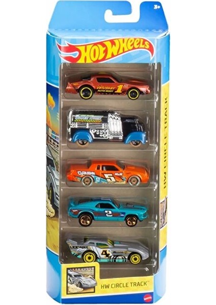 Hot Wheels Beşli Araba Seti Hw Circle Track HLY65